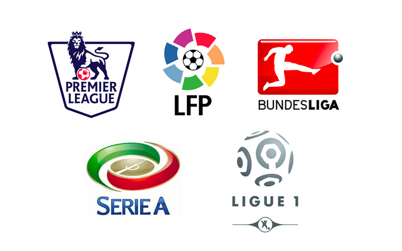 5 giải đấu vô địch quốc gia châu Âu đang cạnh tranh quyết liệt mùa giải năm nay.